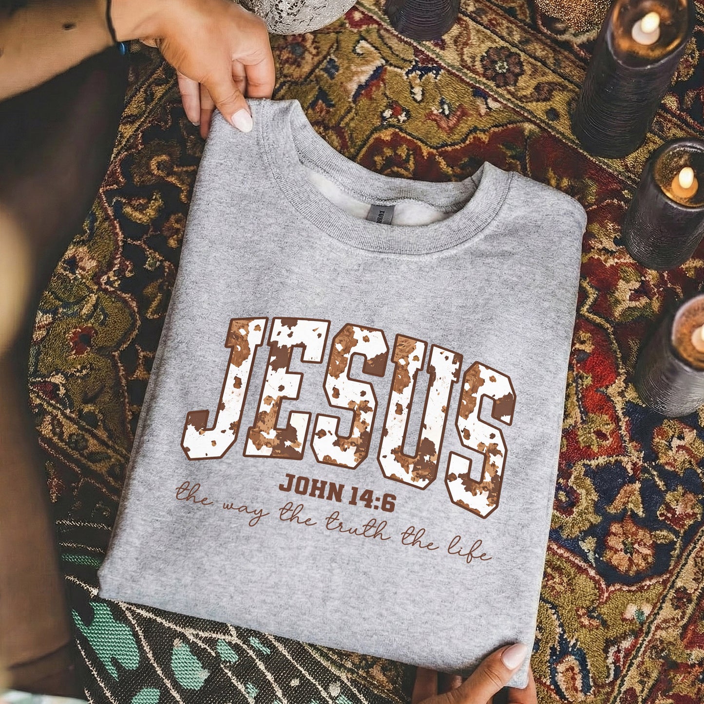 Jesus: The Way, The Truth, The Life – Christian Patterns – Unisex Tshirt / Hoodie / Sweatshirt