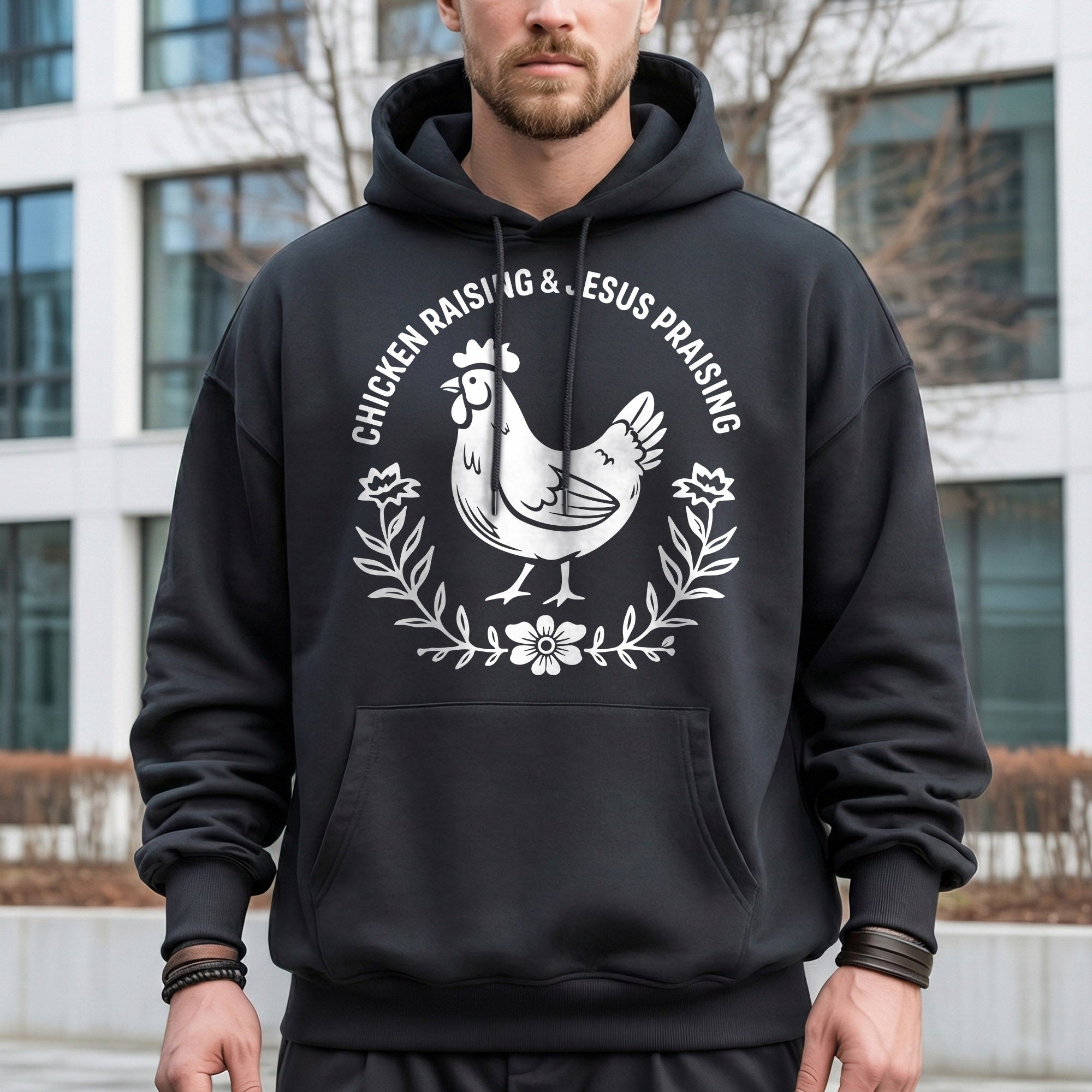 Chicken Raising & Jesus Praising – Country Christian Style – Wild Animals – Unisex Tshirt / Hoodie / Sweatshirt