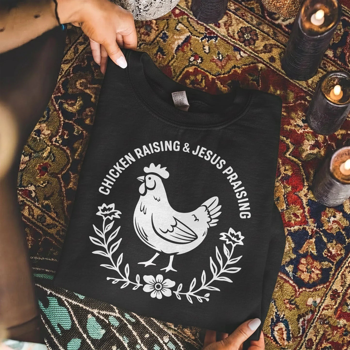 Chicken Raising & Jesus Praising – Wild Animals – Unisex Tshirt / Hoodie / Sweatshirt - Faith Guided Life