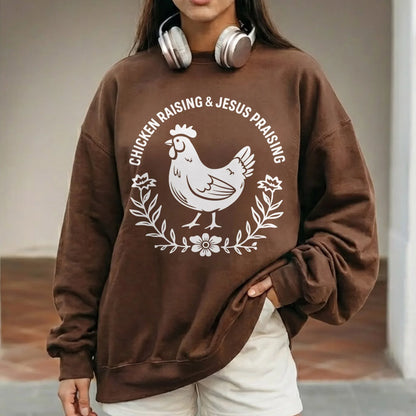 Chicken Raising & Jesus Praising – Wild Animals – Unisex Tshirt / Hoodie / Sweatshirt - Faith Guided Life
