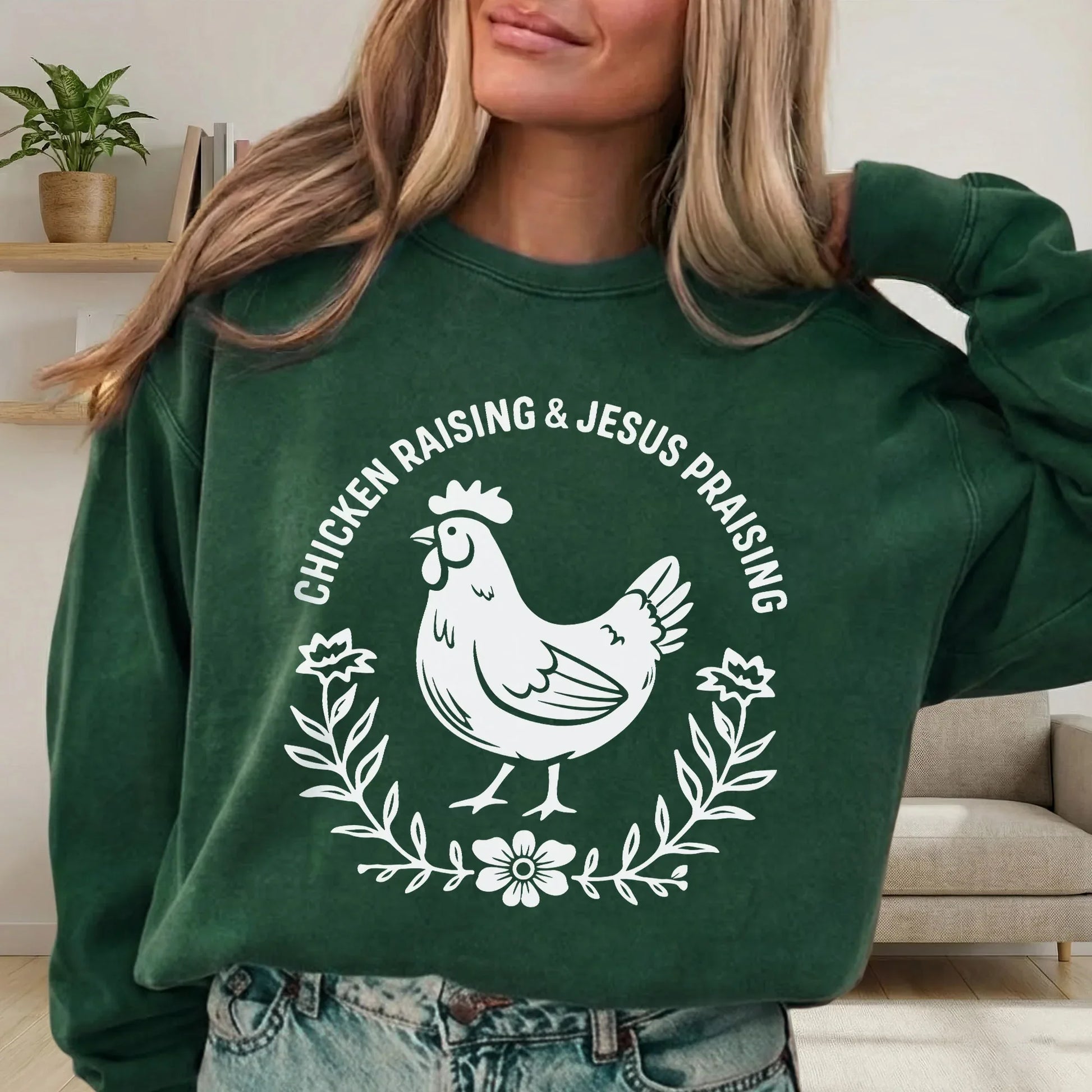 Chicken Raising & Jesus Praising – Wild Animals – Unisex Tshirt / Hoodie / Sweatshirt - Faith Guided Life