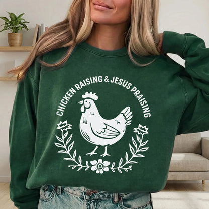 Chicken Raising & Jesus Praising – Wild Animals – Unisex Tshirt / Hoodie / Sweatshirt - Faith Guided Life