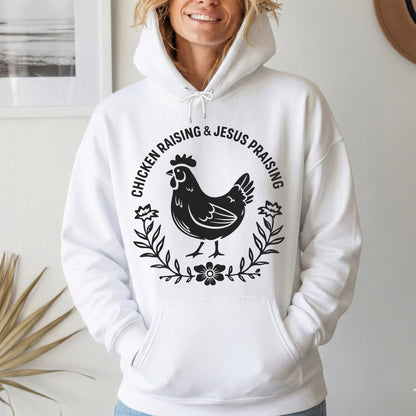 Chicken Raising & Jesus Praising – Wild Animals – Unisex Tshirt / Hoodie / Sweatshirt