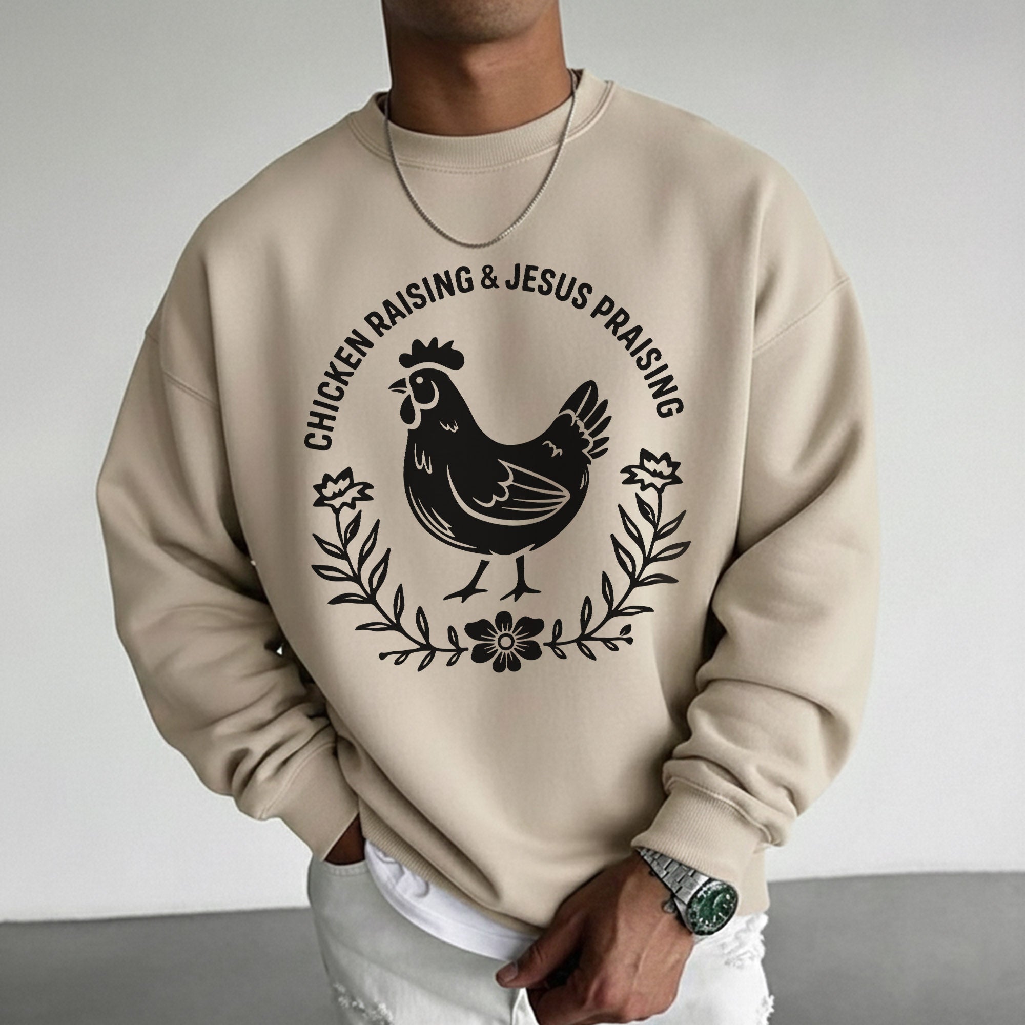 Chicken Raising & Jesus Praising – Country Christian Style – Wild Animals – Unisex Tshirt / Hoodie / Sweatshirt