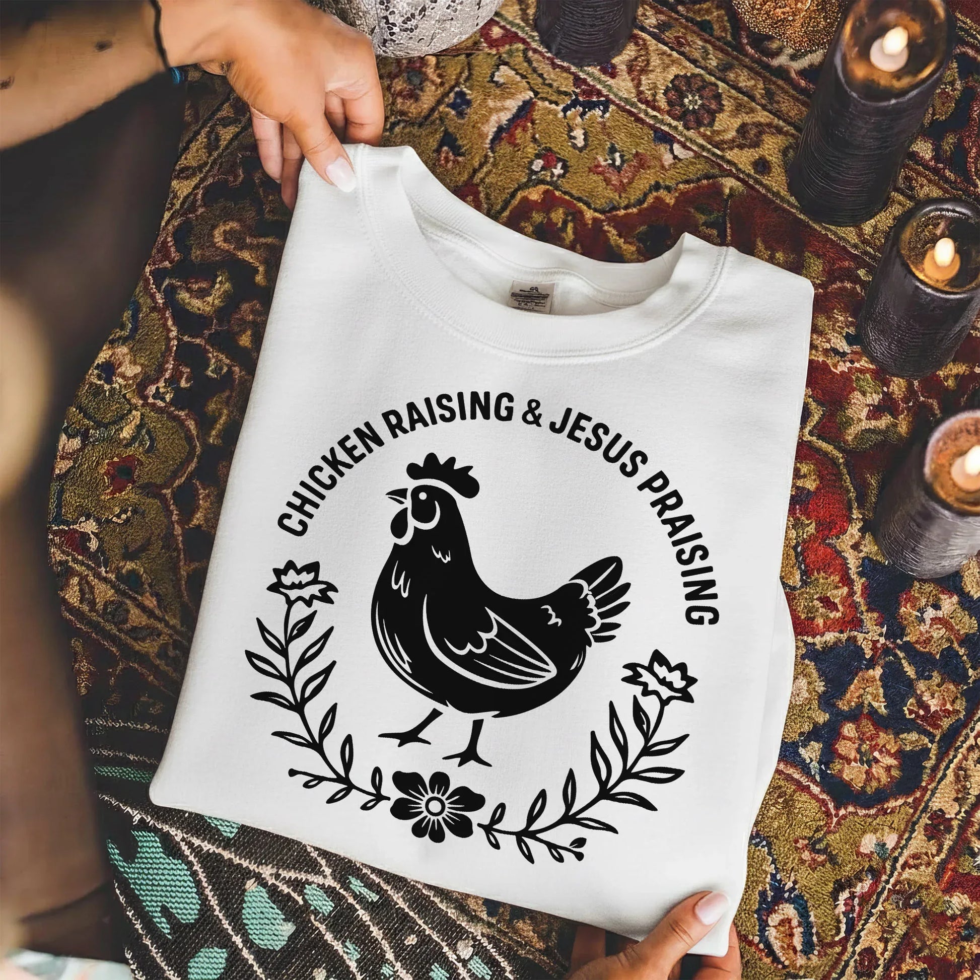 Chicken Raising & Jesus Praising – Wild Animals – Unisex Tshirt / Hoodie / Sweatshirt - Faith Guided Life