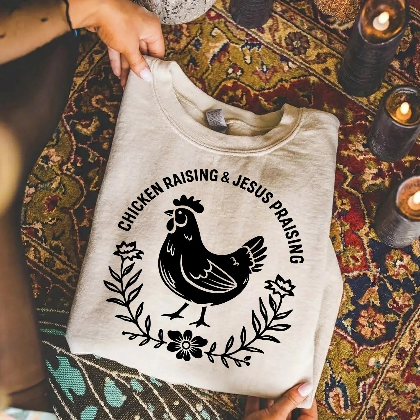 Chicken Raising & Jesus Praising – Wild Animals – Unisex Tshirt / Hoodie / Sweatshirt - Faith Guided Life
