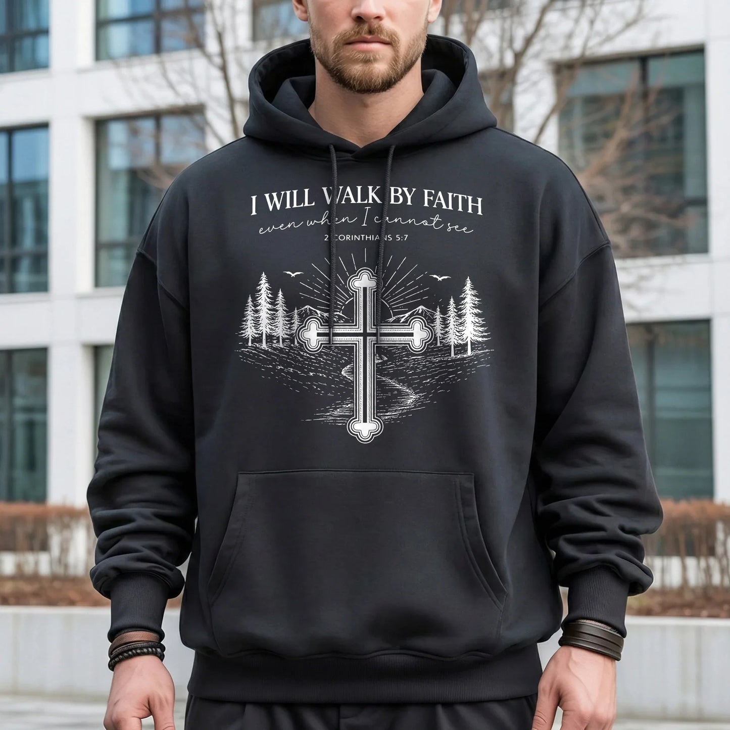 2 Corinthians 5:7: The Guided Path – Walk by Faith – Unisex Tshirt / Hoodie / Sweatshirt - Faith Guided Life