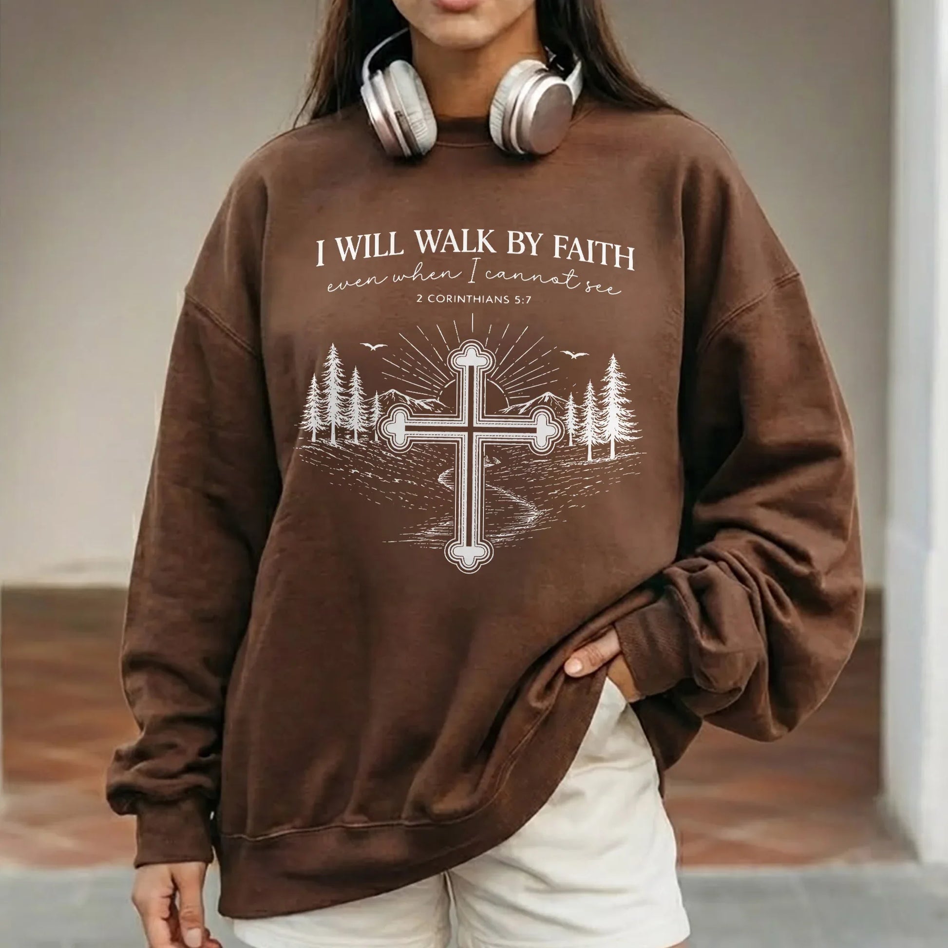2 Corinthians 5:7: The Guided Path – Walk by Faith – Unisex Tshirt / Hoodie / Sweatshirt - Faith Guided Life