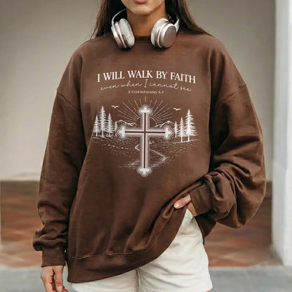2 Corinthians 5:7: The Guided Path – Walk by Faith – Unisex Tshirt / Hoodie / Sweatshirt - Faith Guided Life