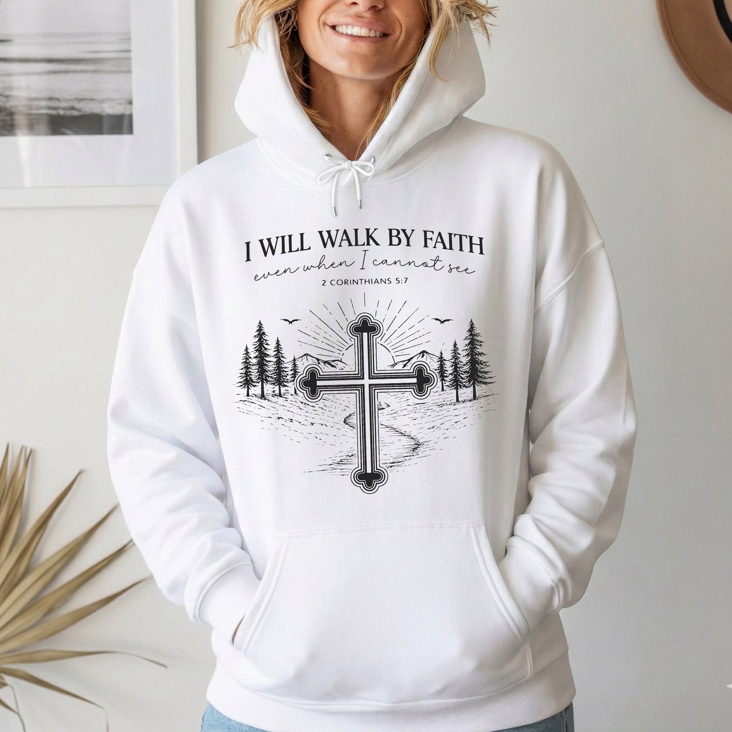2 Corinthians 5:7: The Guided Path – Walk by Faith – Unisex Tshirt / Hoodie / Sweatshirt