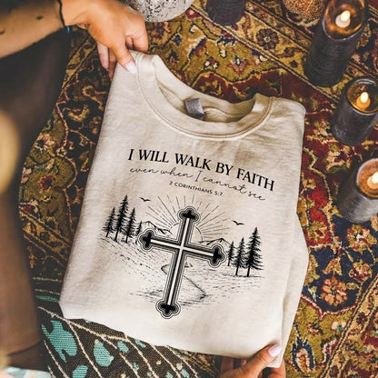 2 Corinthians 5:7: The Guided Path – Walk by Faith – Unisex Tshirt / Hoodie / Sweatshirt