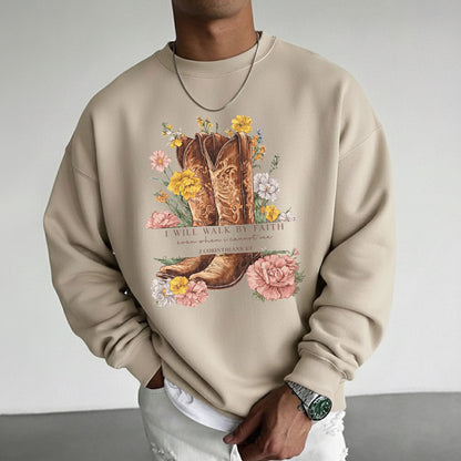 Boots & Blooms: Walk By Faith – Walk by Faith – Unisex Tshirt / Hoodie / Sweatshirt