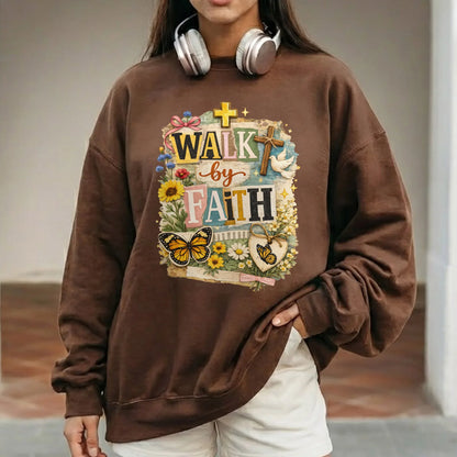 Walk By Faith: Butterfly & Dove Collage – Walk by Faith – Unisex Tshirt / Hoodie / Sweatshirt - Faith Guided Life