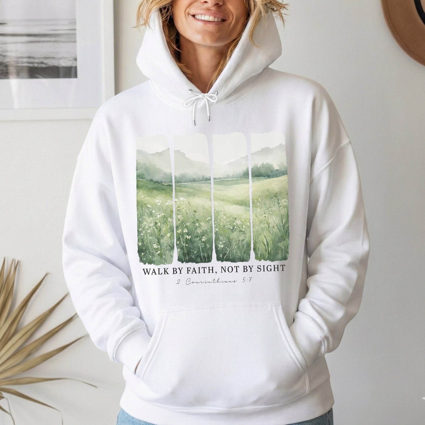 Serene Nature: Walk By Faith – Walk by Faith – Unisex Tshirt / Hoodie / Sweatshirt