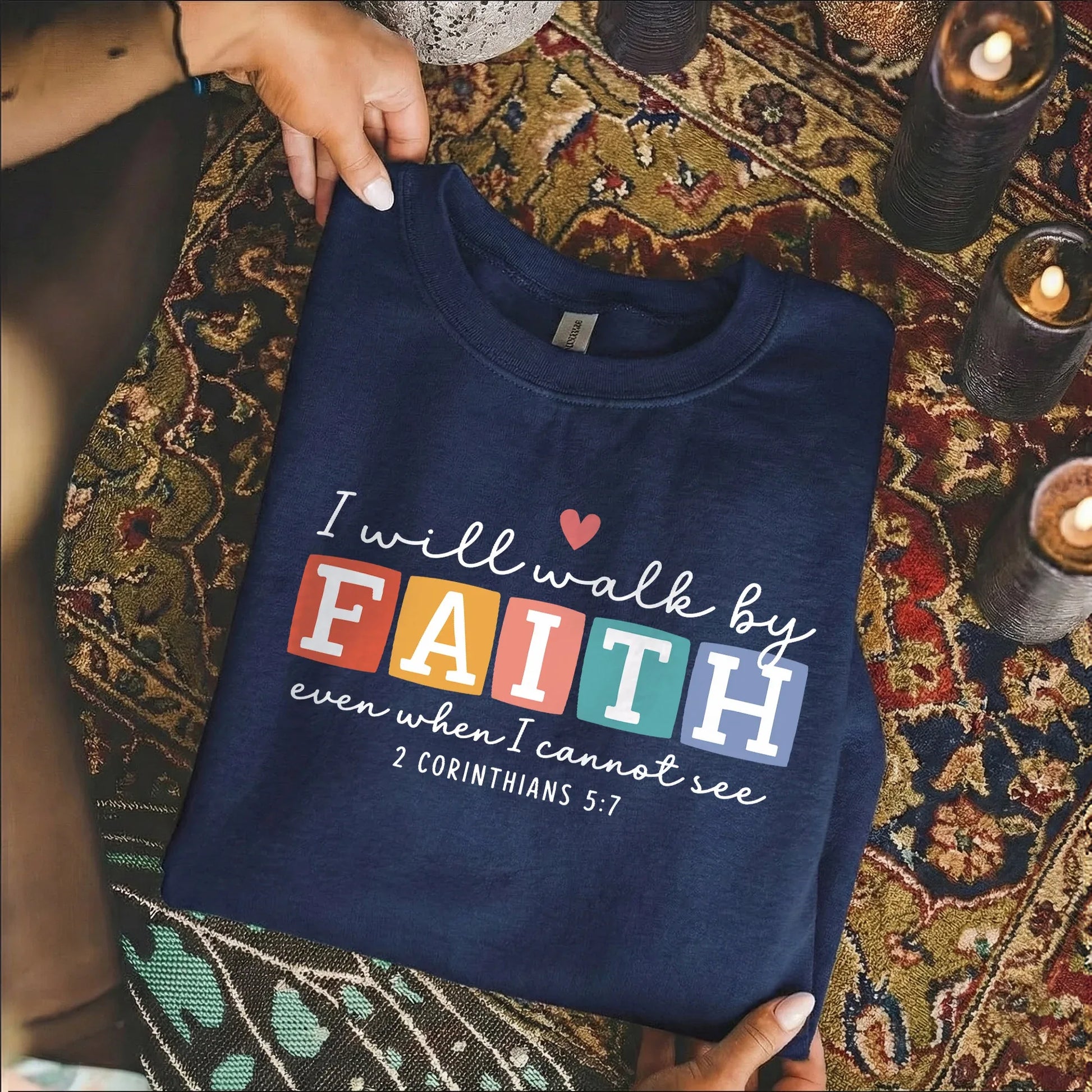 Even When I Cannot See: Bold Faith – Walk by Faith – Unisex Tshirt / Hoodie / Sweatshirt - Faith Guided Life