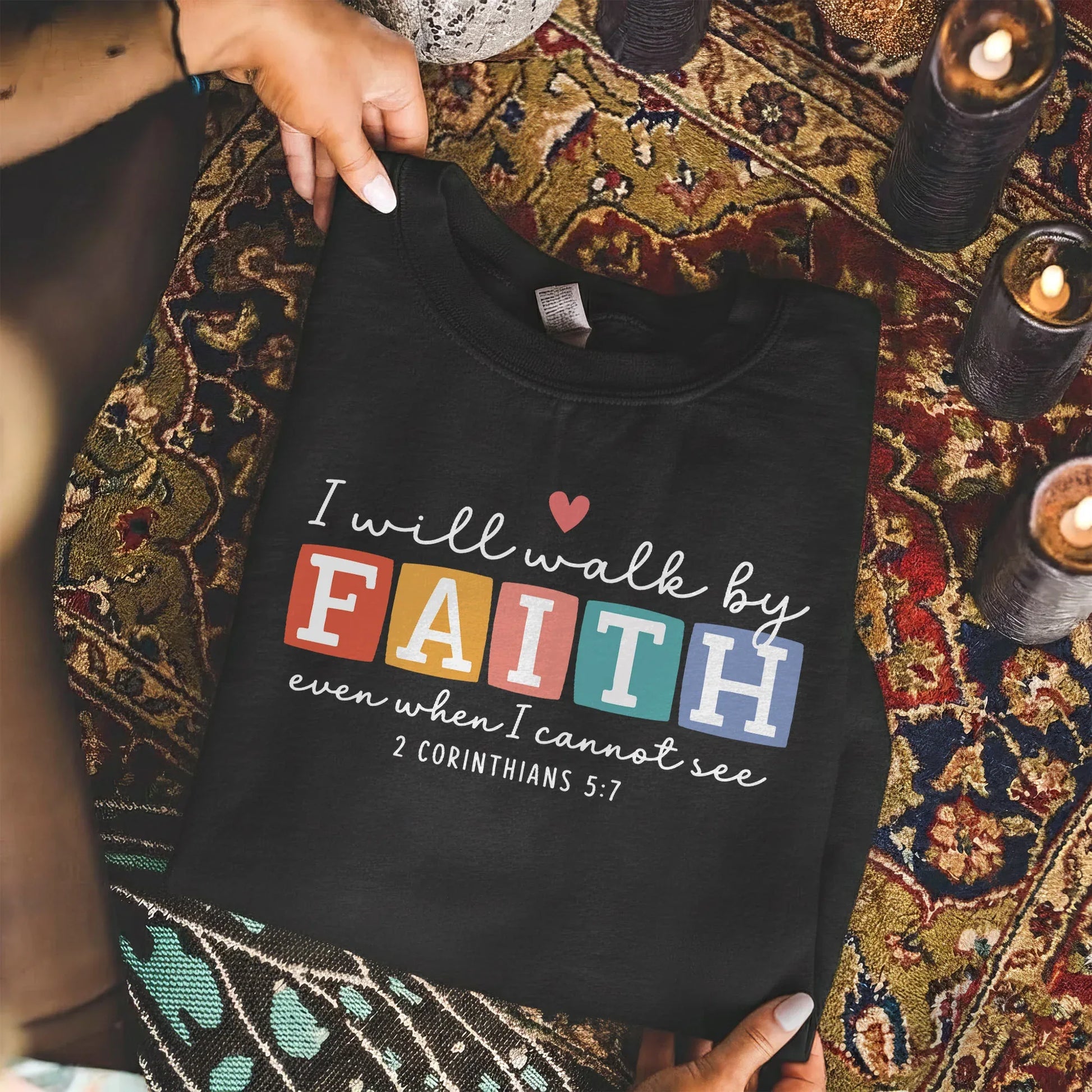 Even When I Cannot See: Bold Faith – Walk by Faith – Unisex Tshirt / Hoodie / Sweatshirt - Faith Guided Life