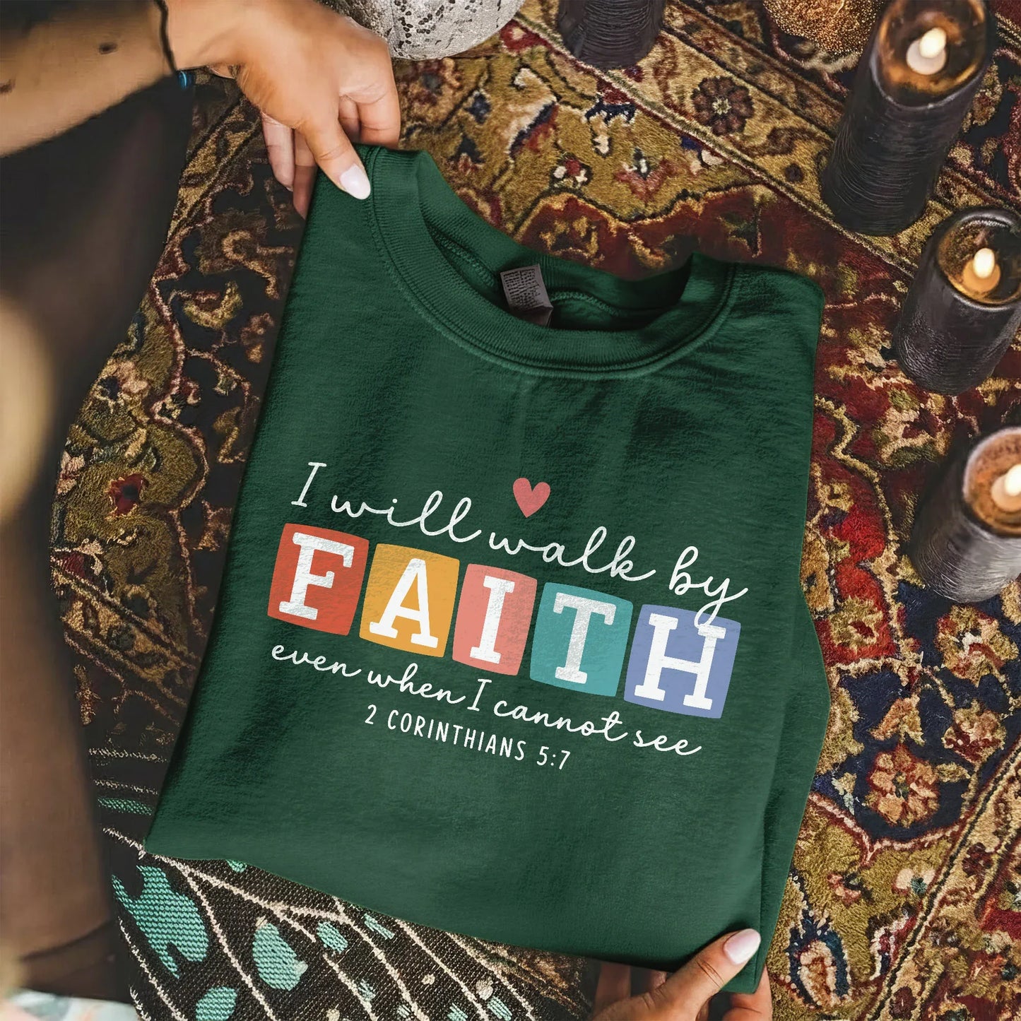 Even When I Cannot See: Bold Faith – Walk by Faith – Unisex Tshirt / Hoodie / Sweatshirt - Faith Guided Life