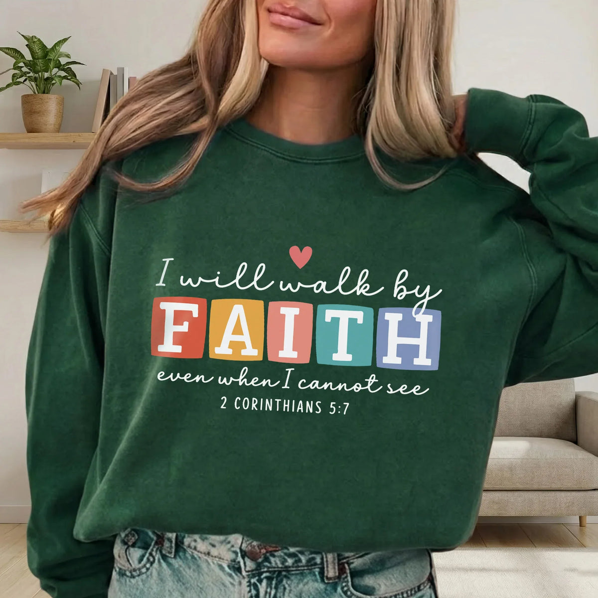 Even When I Cannot See: Bold Faith – Walk by Faith – Unisex Tshirt / Hoodie / Sweatshirt - Faith Guided Life