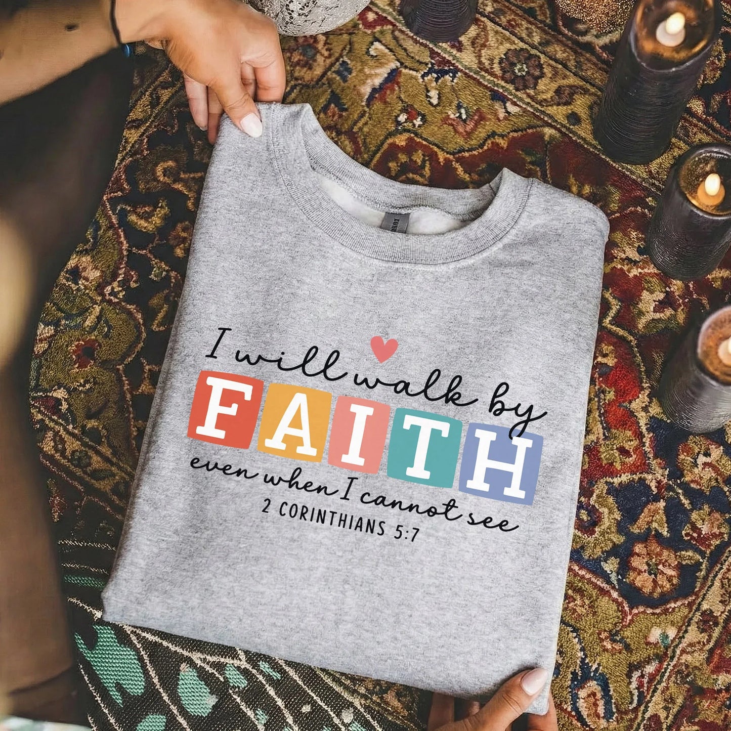 Even When I Cannot See: Bold Faith – Walk by Faith – Unisex Tshirt / Hoodie / Sweatshirt - Faith Guided Life