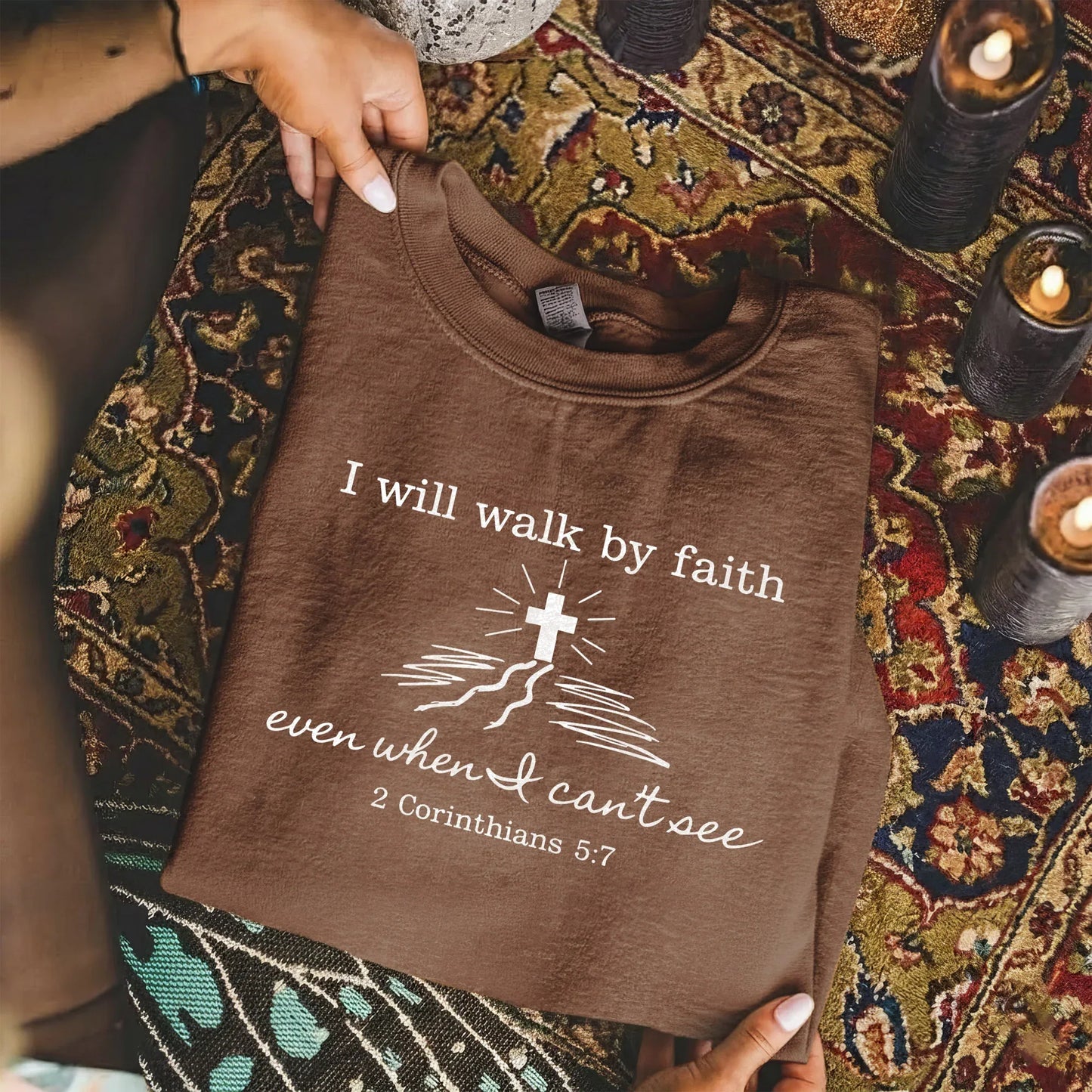 I Will Walk By Faith Even When I Can't See – Walk by Faith – Unisex Tshirt / Hoodie / Sweatshirt - Faith Guided Life