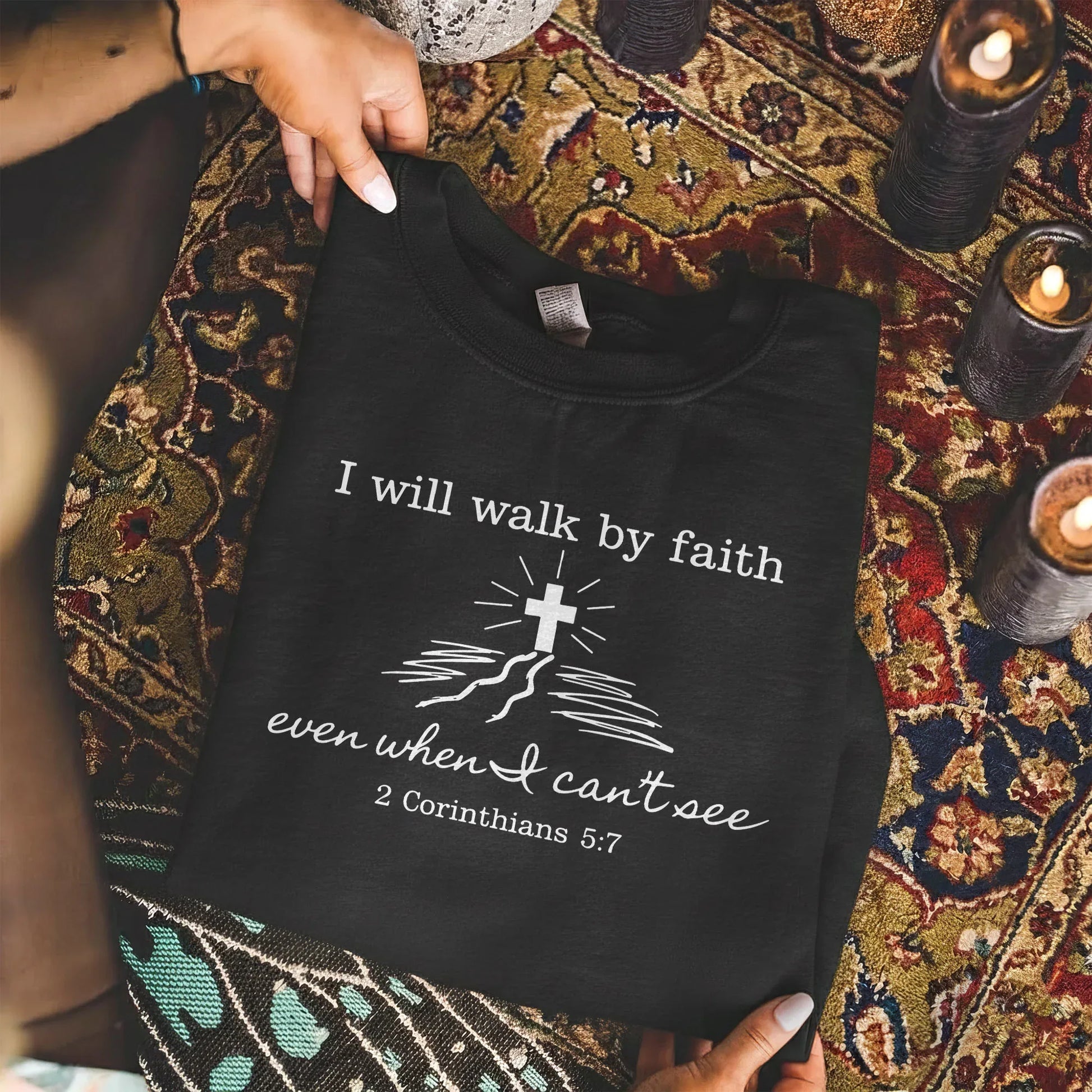 I Will Walk By Faith Even When I Can't See – Walk by Faith – Unisex Tshirt / Hoodie / Sweatshirt - Faith Guided Life