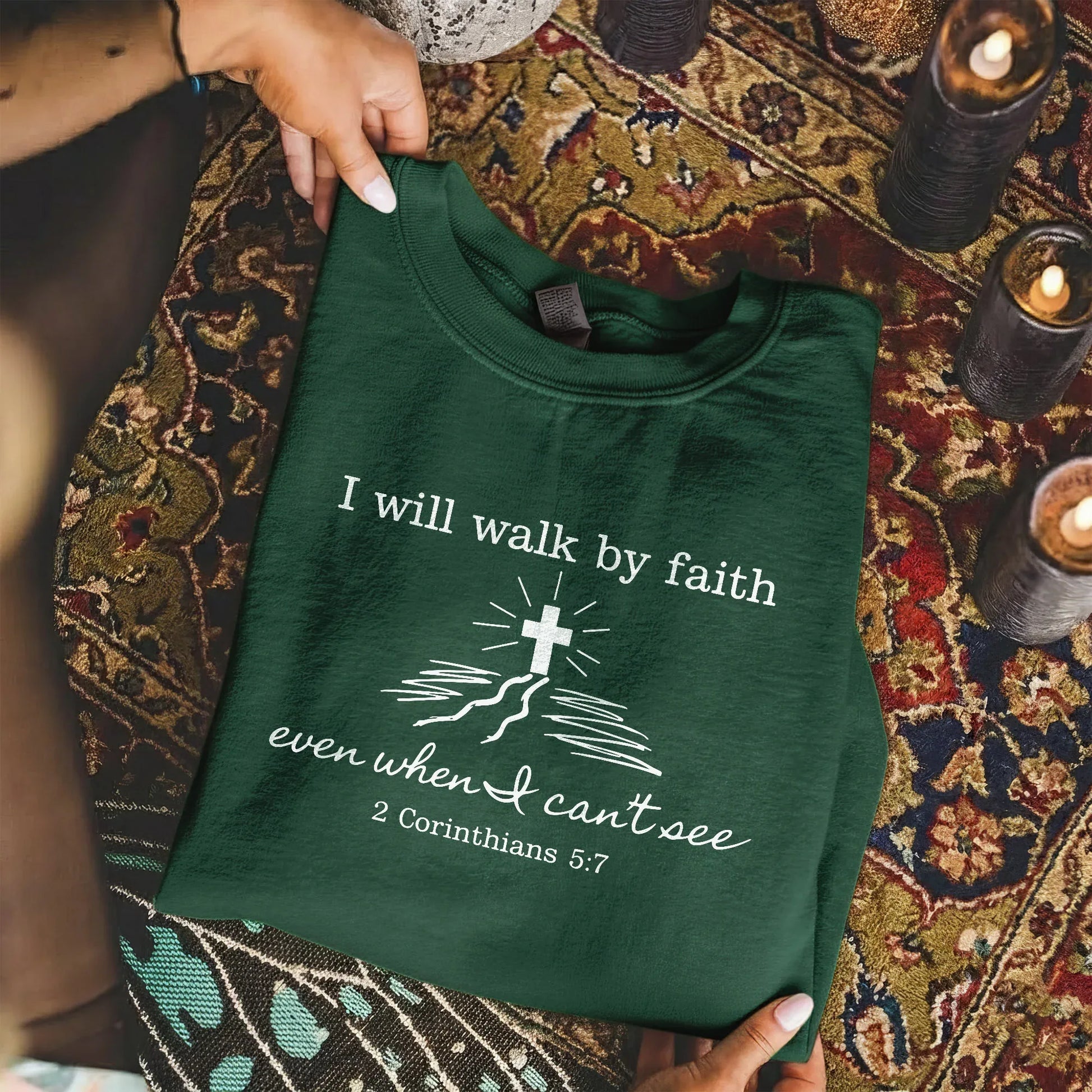 I Will Walk By Faith Even When I Can't See – Walk by Faith – Unisex Tshirt / Hoodie / Sweatshirt - Faith Guided Life