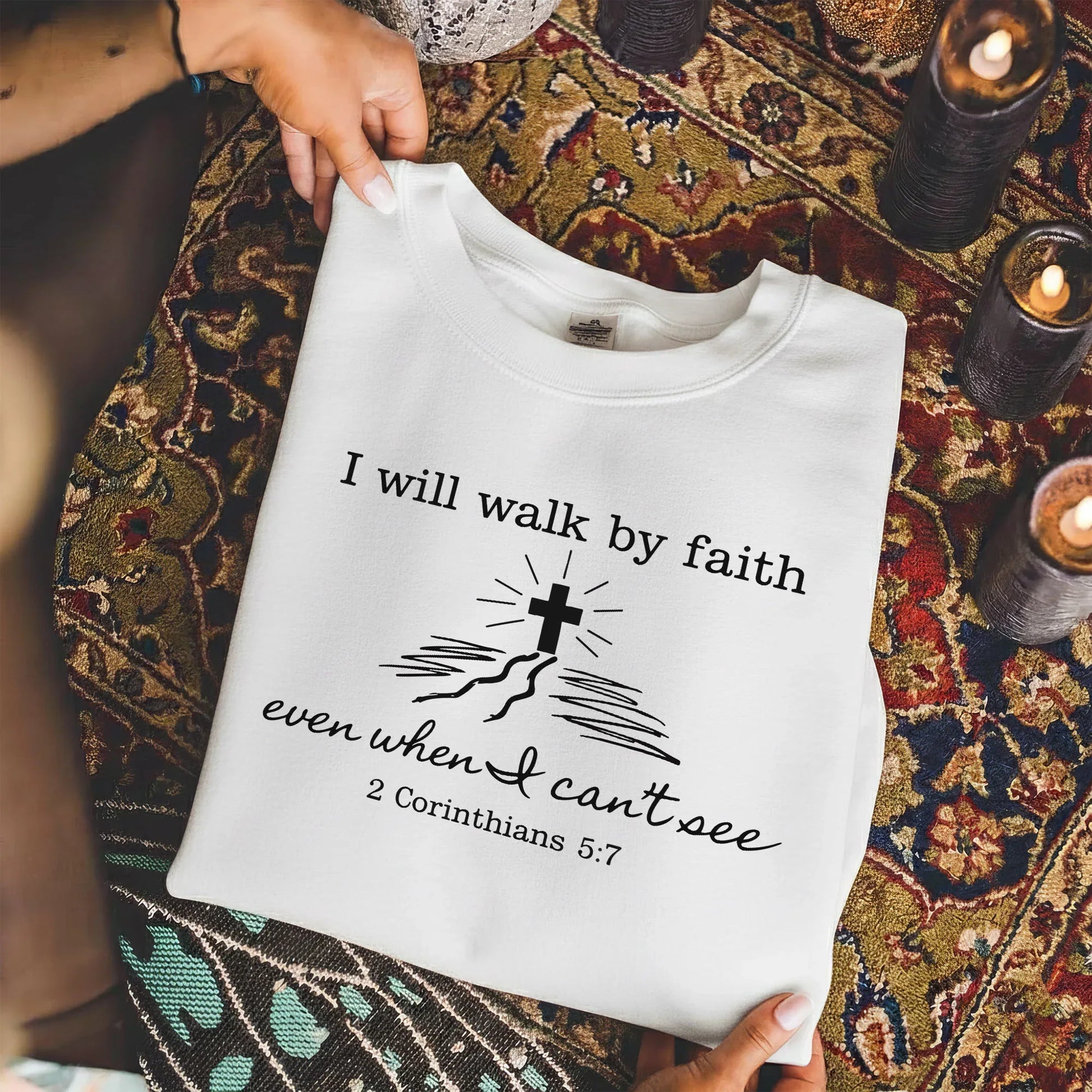 I Will Walk By Faith Even When I Can't See – Walk by Faith – Unisex Tshirt / Hoodie / Sweatshirt - Faith Guided Life