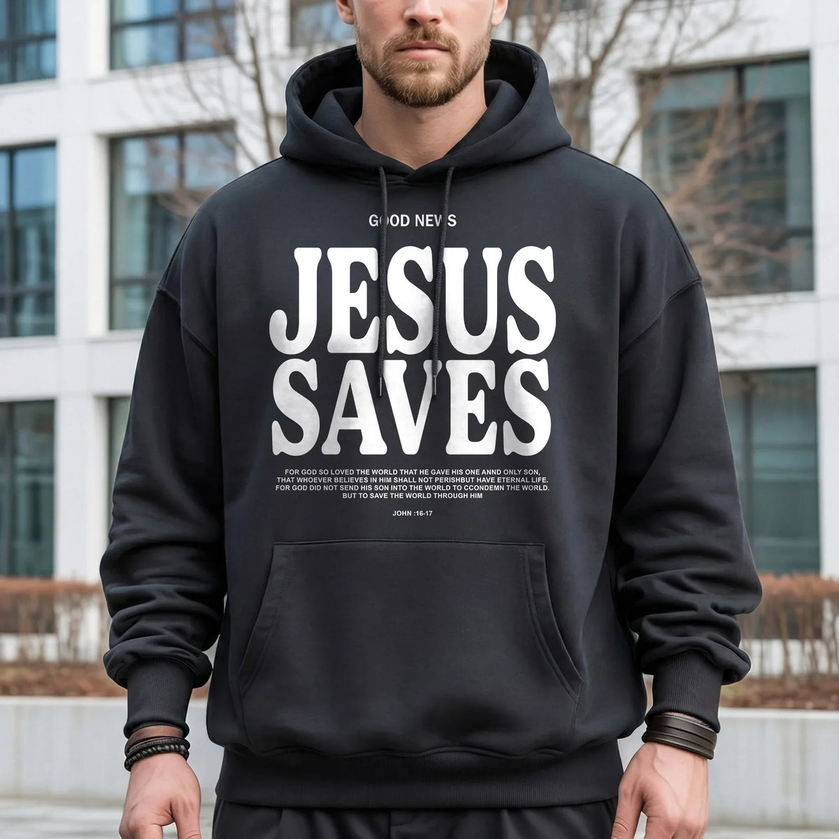 Good News: Jesus Saves – Faith Message – Unisex Tshirt / Hoodie / Sweatshirt - Faith Guided Life