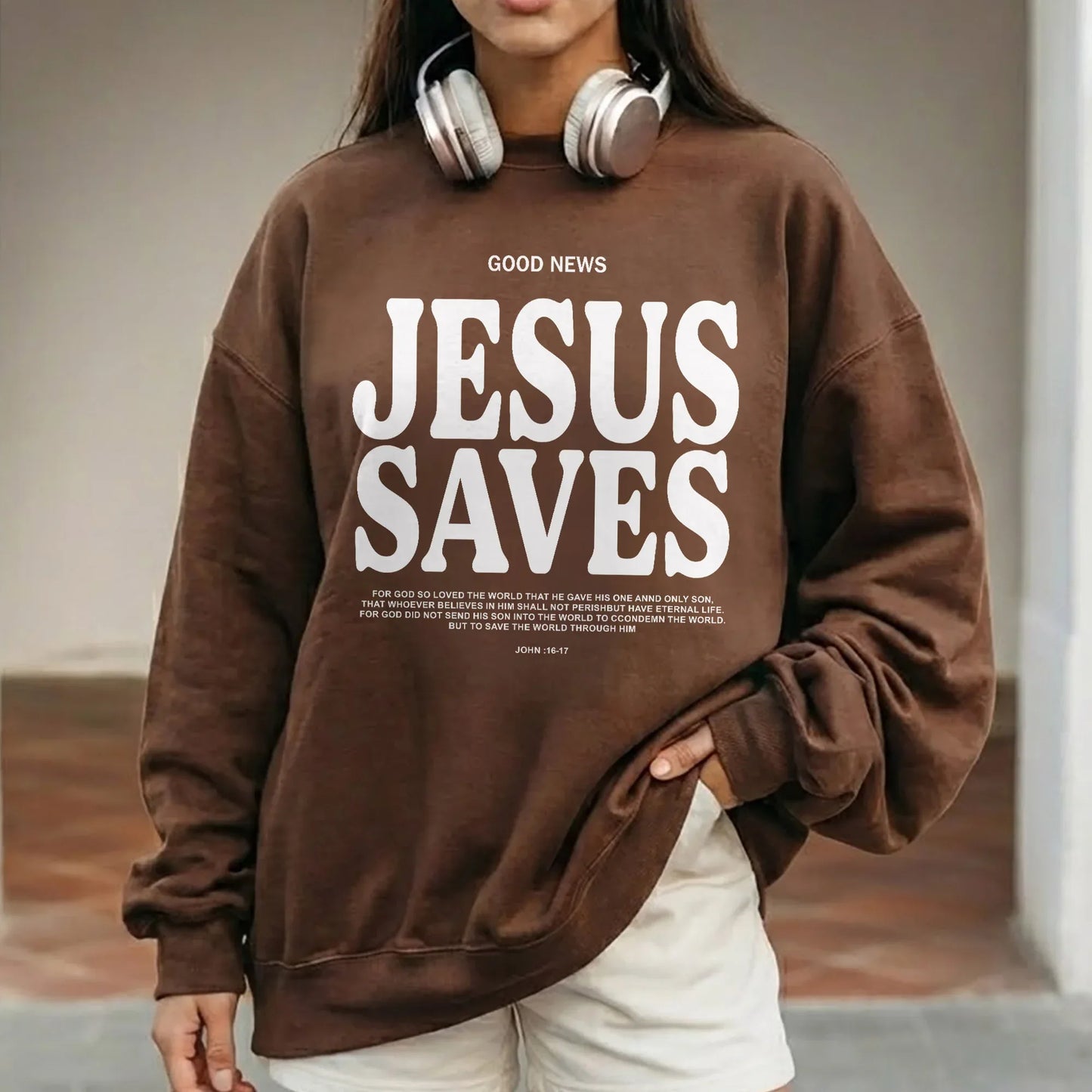 Good News: Jesus Saves – Faith Message – Unisex Tshirt / Hoodie / Sweatshirt - Faith Guided Life