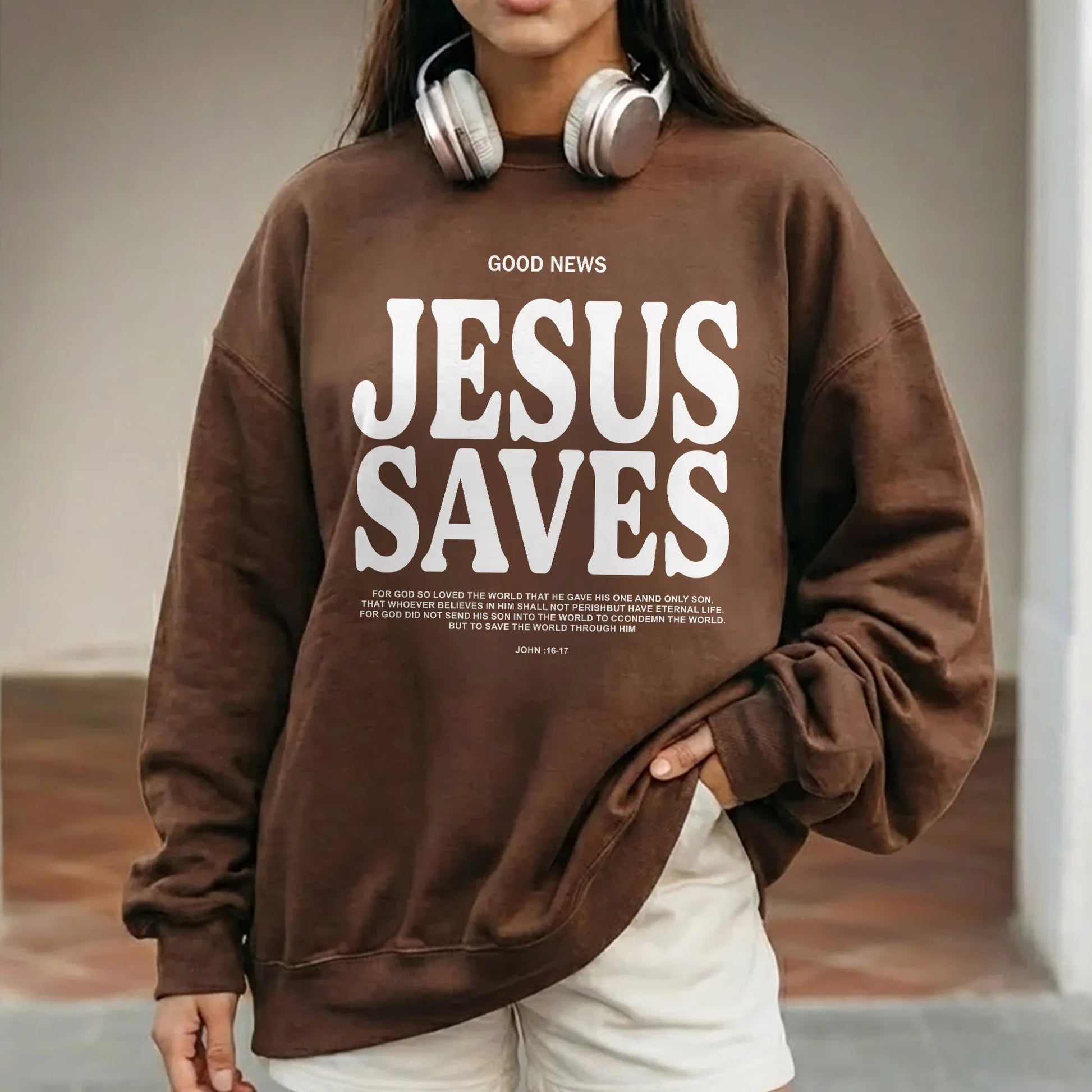 Good News: Jesus Saves – Faith Message – Unisex Tshirt / Hoodie / Sweatshirt - Faith Guided Life