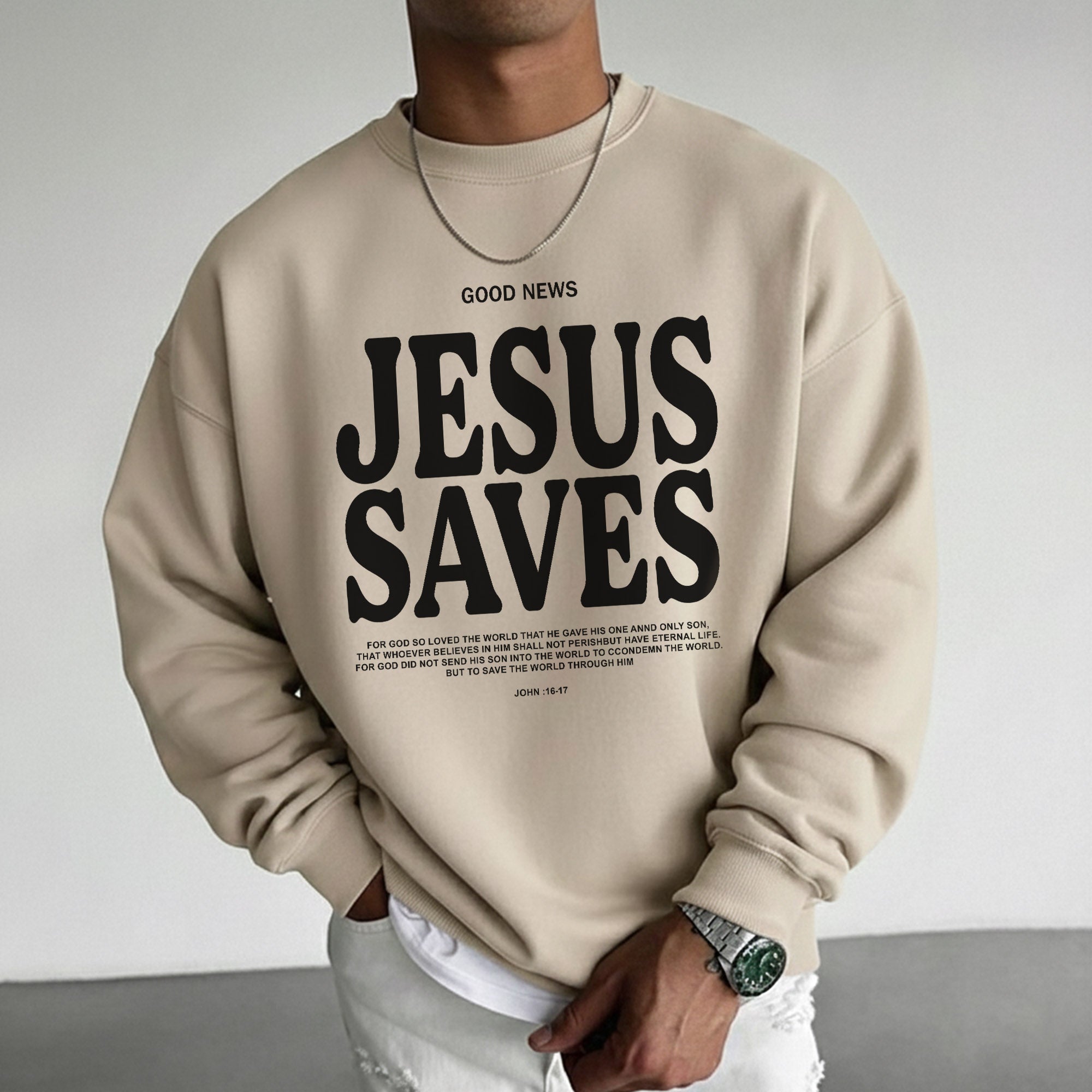 Good News: Jesus Saves –  Faith Message  – Unisex Tshirt / Hoodie / Sweatshirt