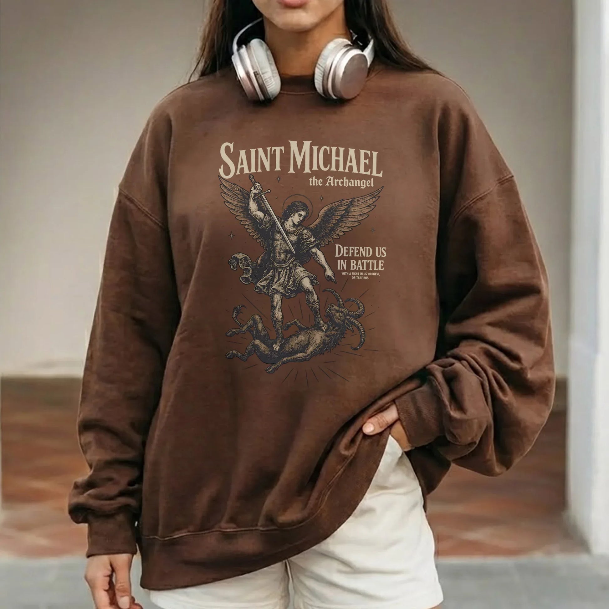 Saint Michael The Archangel: Defend Us In Battle – Faith Message – Unisex Tshirt / Hoodie / Sweatshirt - Faith Guided Life