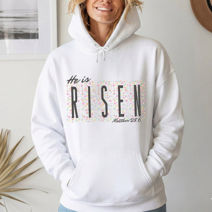 He Is Risen Floral Block Letters – He is Risen – Unisex Tshirt / Hoodie / Sweatshirt