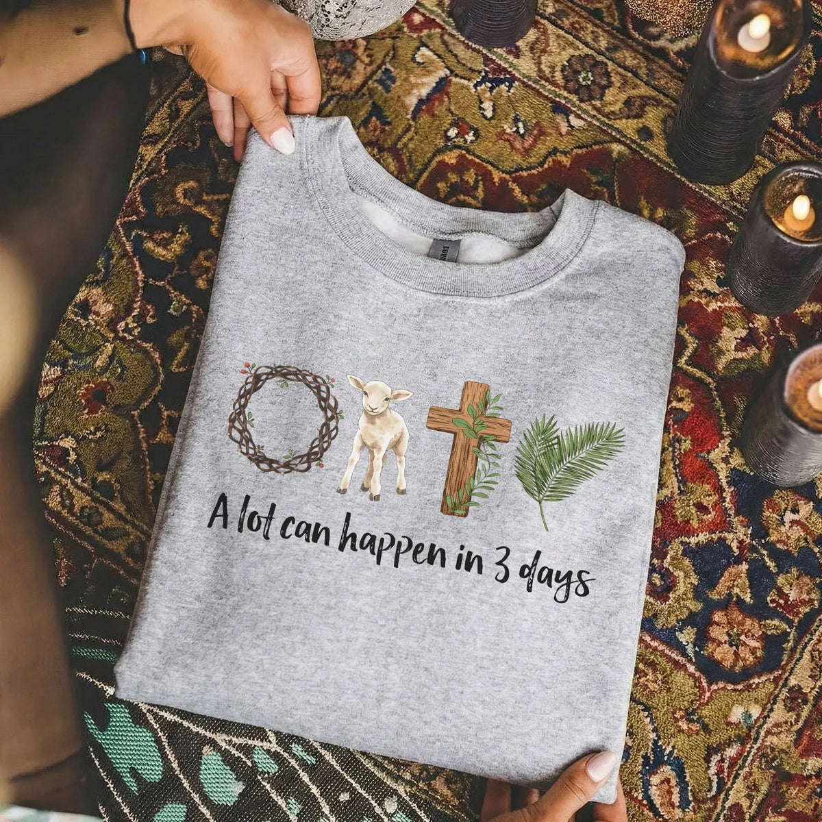 A Lot Can Happen In 3 Days – He is Risen – Unisex Tshirt / Hoodie / Sweatshirt - Faith Guided Life
