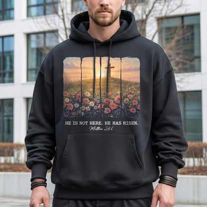 He Is Not Here He Has Risen Matthew 28:6 – He is Risen – Unisex Tshirt / Hoodie / Sweatshirt