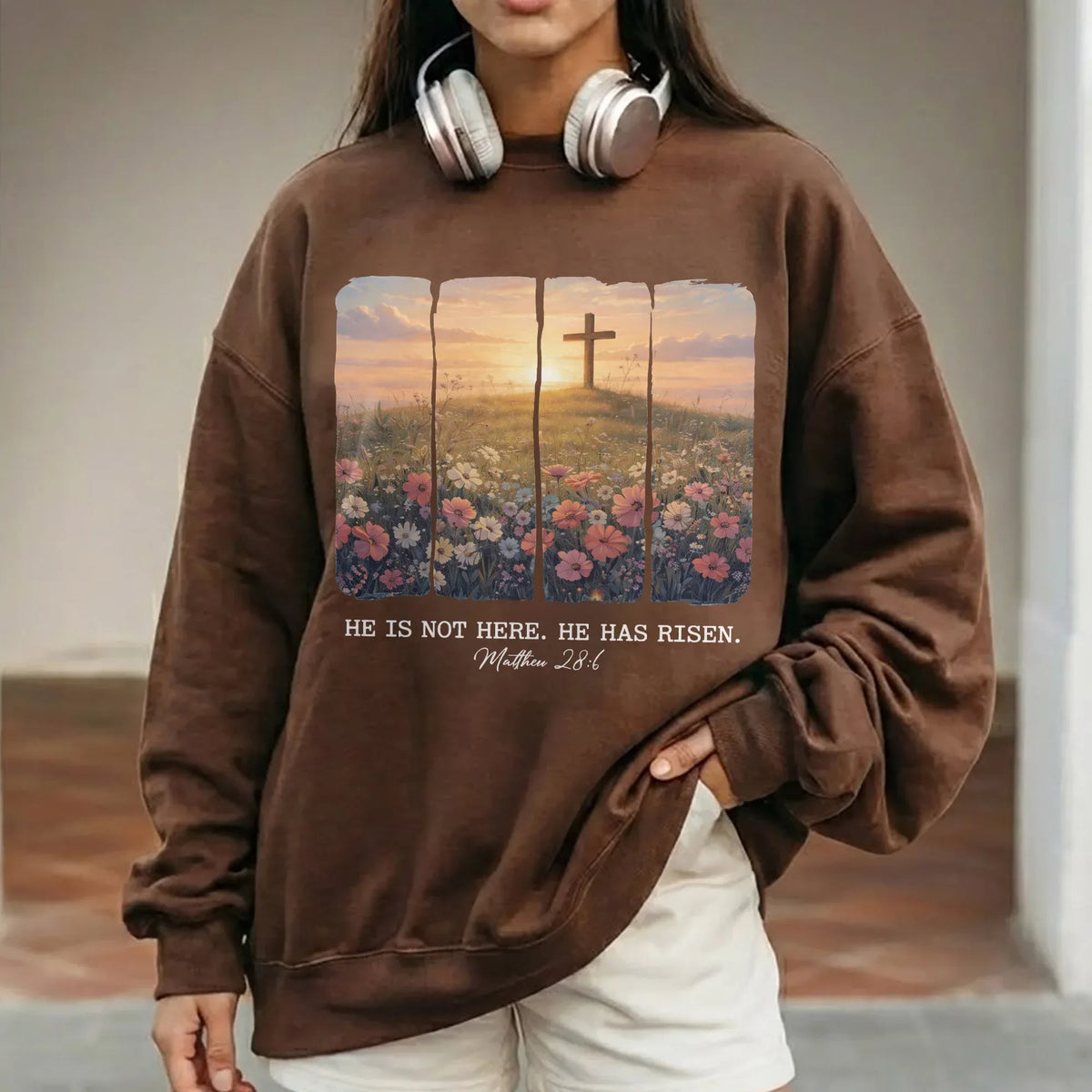 He Is Not Here He Has Risen Matthew 28:6 – He is Risen – Unisex Tshirt / Hoodie / Sweatshirt - Faith Guided Life