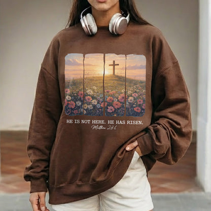 He Is Not Here He Has Risen Matthew 28:6 – He is Risen – Unisex Tshirt / Hoodie / Sweatshirt