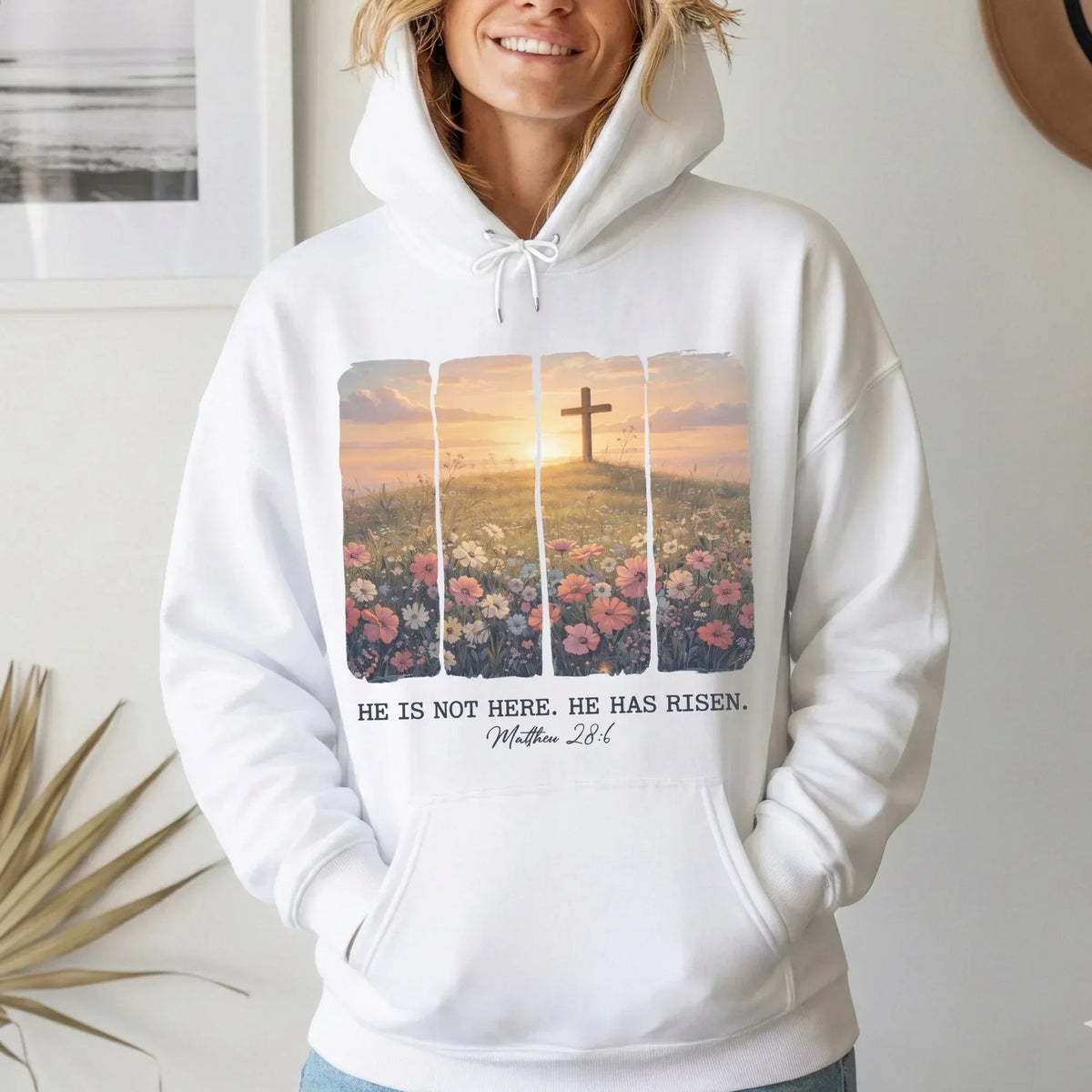 He Is Not Here He Has Risen Matthew 28:6 – He is Risen – Unisex Tshirt / Hoodie / Sweatshirt - Faith Guided Life