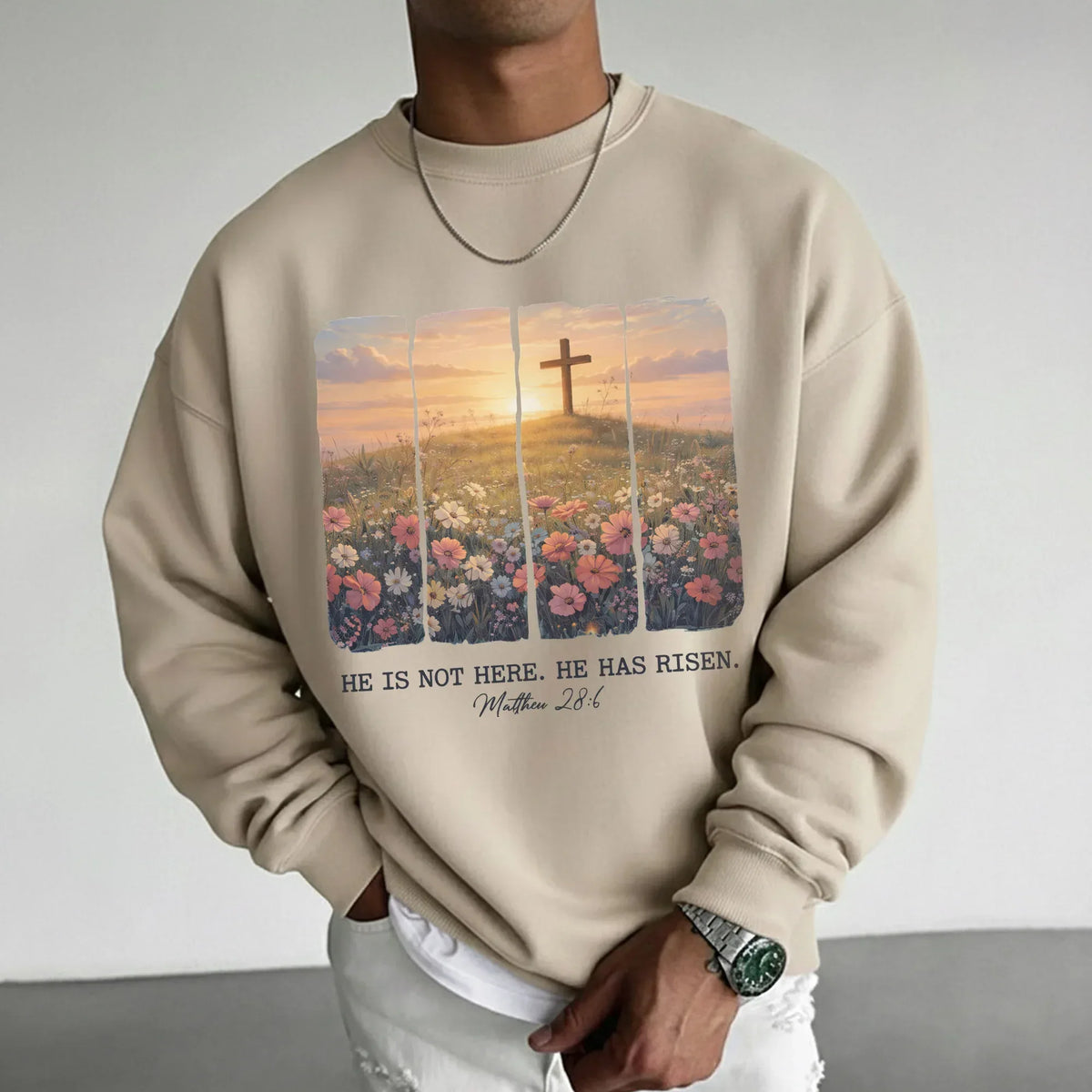 He Is Not Here He Has Risen Matthew 28:6 – He is Risen – Unisex Tshirt / Hoodie / Sweatshirt - Faith Guided Life