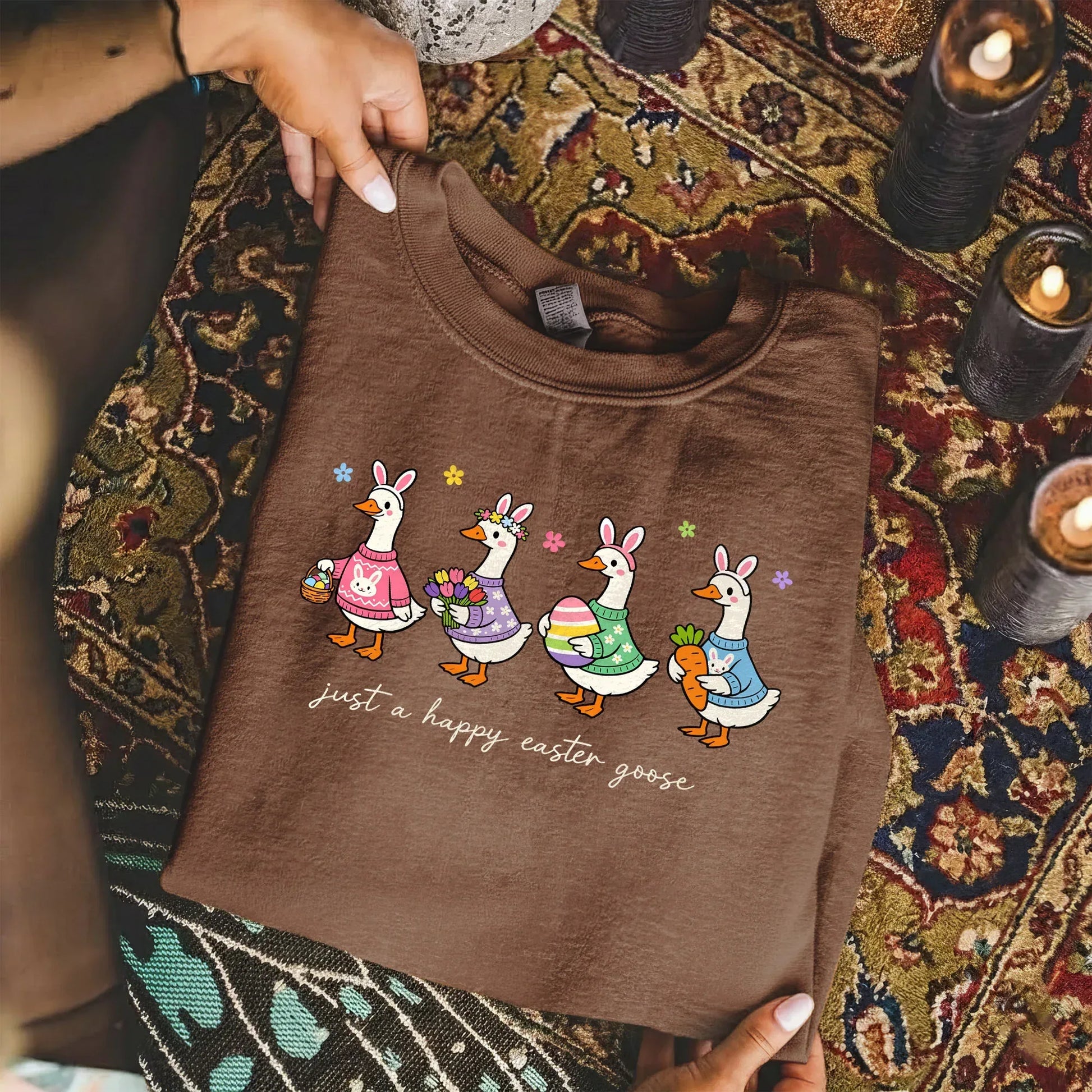 Just A Happy Easter Goose – He is Risen – Unisex Tshirt / Hoodie / Sweatshirt - Faith Guided Life