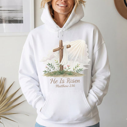 He Is Risen Matthew 28:6 Watercolor – He is Risen – Unisex Tshirt / Hoodie / Sweatshirt