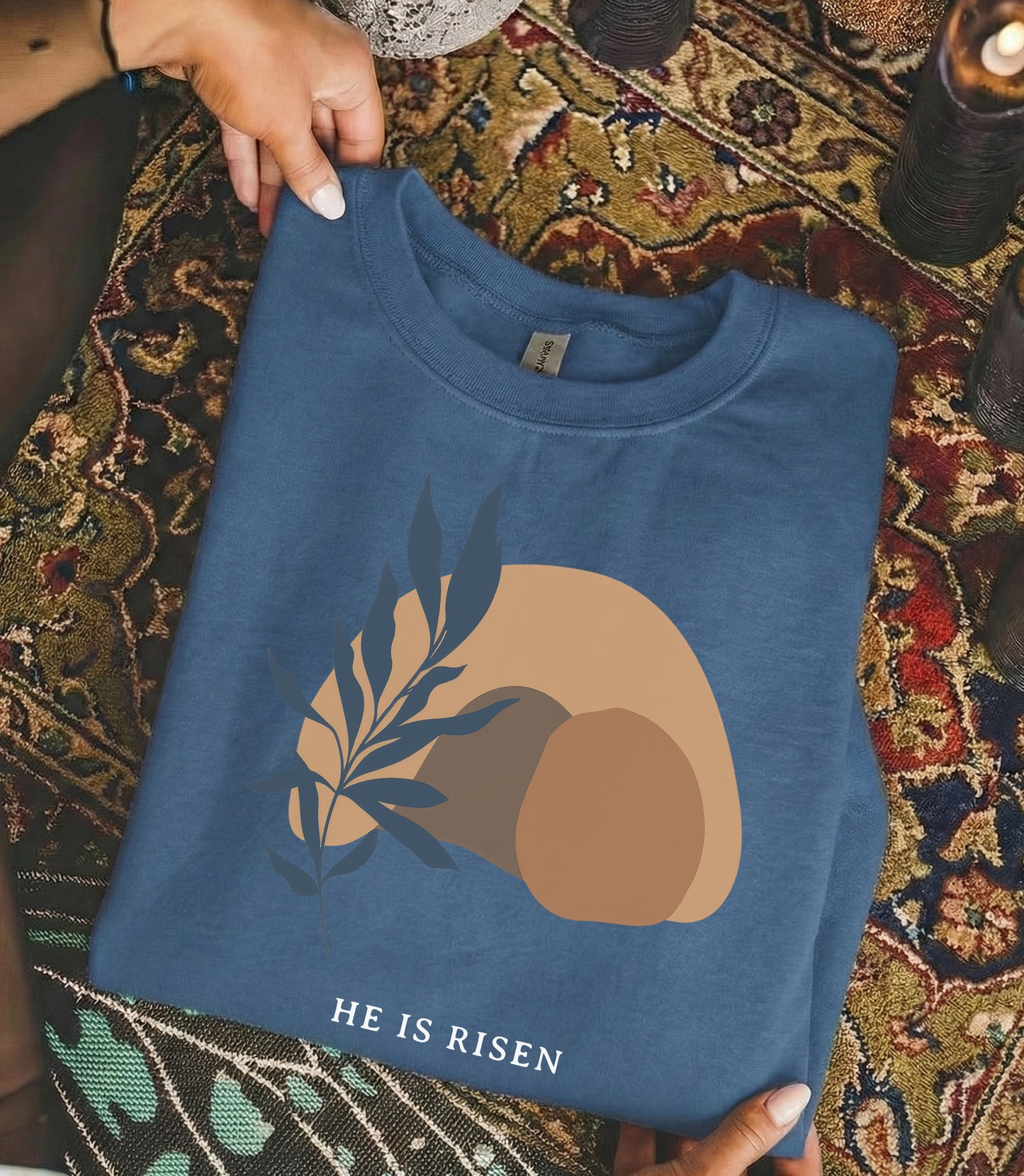 [COMFORT T-SHIRT] Minimalist Easter Resurrection – He is Risen