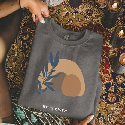 [COMFORT T-SHIRT] Minimalist Easter Resurrection – He is Risen