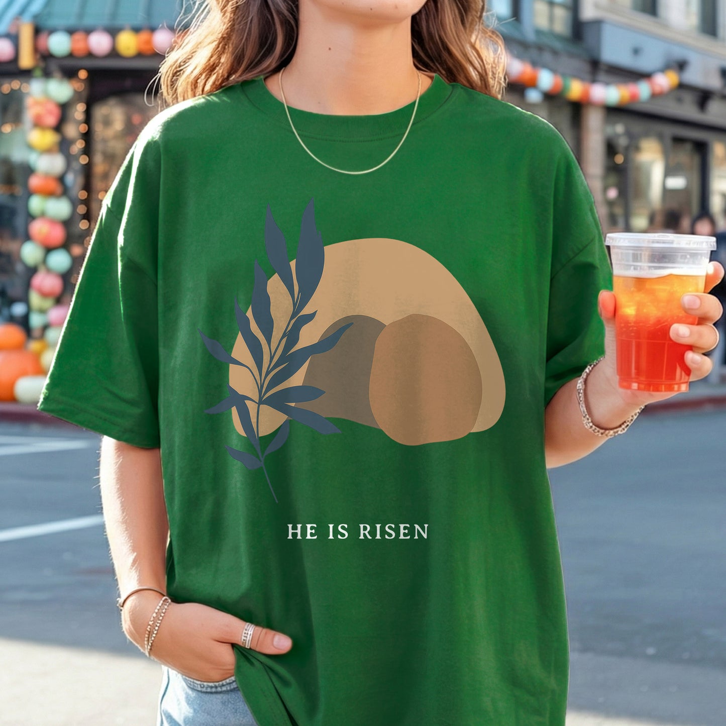[COMFORT T-SHIRT] Minimalist Easter Resurrection – He is Risen