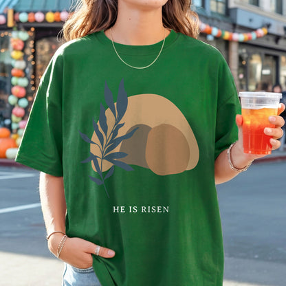 [COMFORT T-SHIRT] Minimalist Easter Resurrection – He is Risen