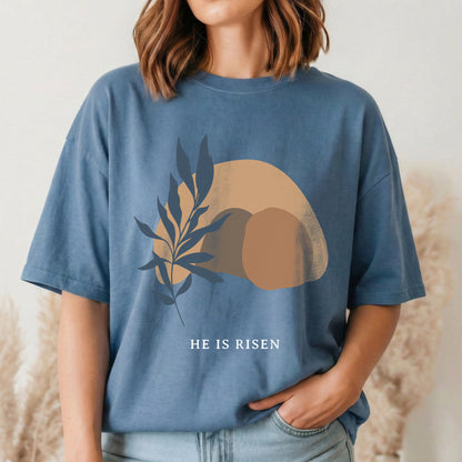[COMFORT T-SHIRT] Minimalist Easter Resurrection – He is Risen