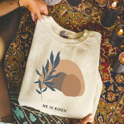 [COMFORT T-SHIRT] Minimalist Easter Resurrection – He is Risen