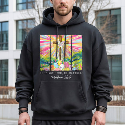 He Is Not Here Matthew 28:6 – He is Risen – Unisex Tshirt / Hoodie / Sweatshirt