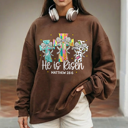 He Is Risen Matthew 28:6 Leopard Print – He is Risen – Unisex Tshirt / Hoodie / Sweatshirt
