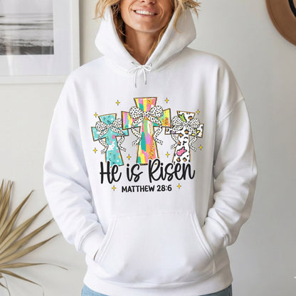 He Is Risen Matthew 28:6 Leopard Print – He is Risen – Unisex Tshirt / Hoodie / Sweatshirt